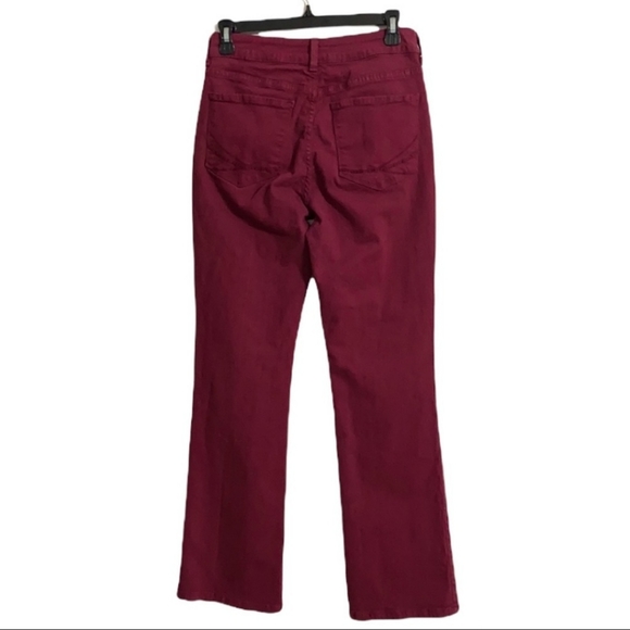 NYDJ Merlot 5 Pocket Boot Cut Jeans Size 6P - Picture 2 of 10